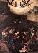 Lodovico Mazzolino The Adoration of the Shepherds oil on canvas